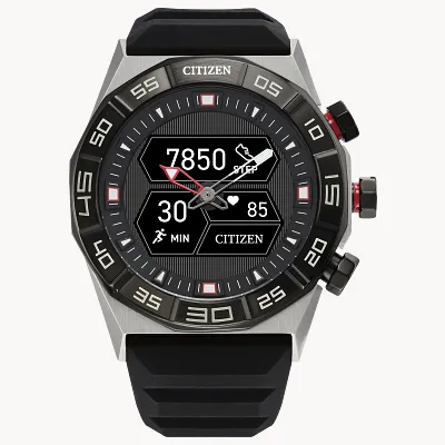 シチズン Citizen スマートウォッチ ステンレス CZ メンズ 44MM シチズン Citizen スマートウォッチ ステンレス CZ メンズ 44MM